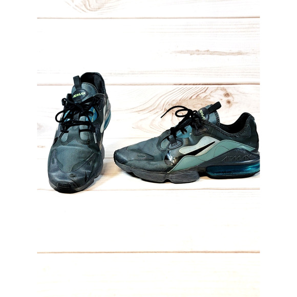 Nike AirMax Infinity 2 Men's Green & Black Athletic Running Sneakers Size 9.5 - Picture 1 of 16